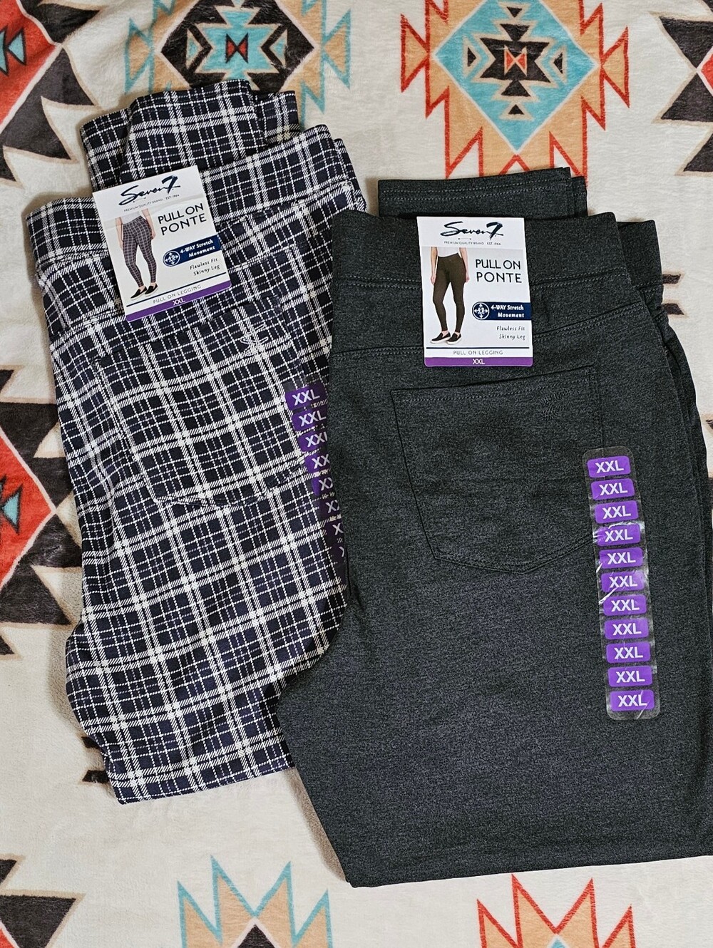 7 Seven Legging Pull On Ponte Pants Women’s Size XXL Lot Of 2 NWT